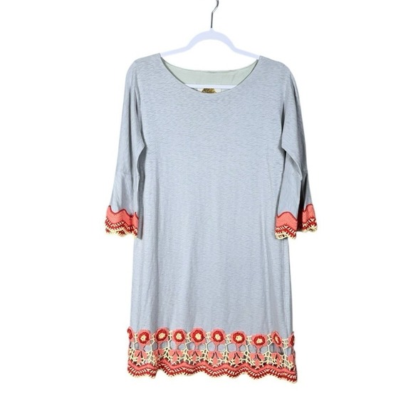 Bohemian Crochet Dress Size Large Festival Beachy Coastal Gypsy Coastal Bohemian - Picture 3 of 8